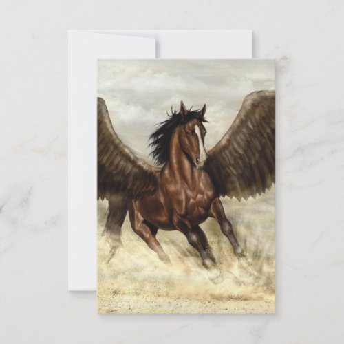 Winged Pegasus   Thank You Card
