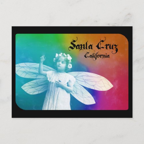 Winged Princess Santa Cruz California Postcard