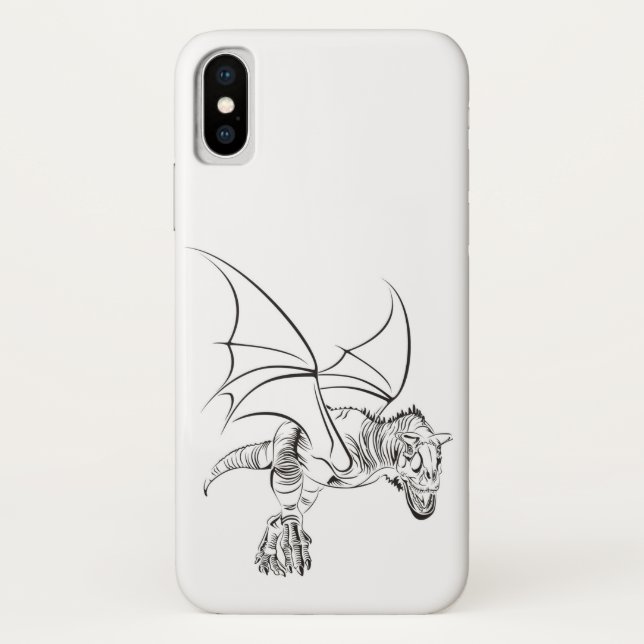 Winged Raptor / Tribal Case-Mate iPhone Case (Back)
