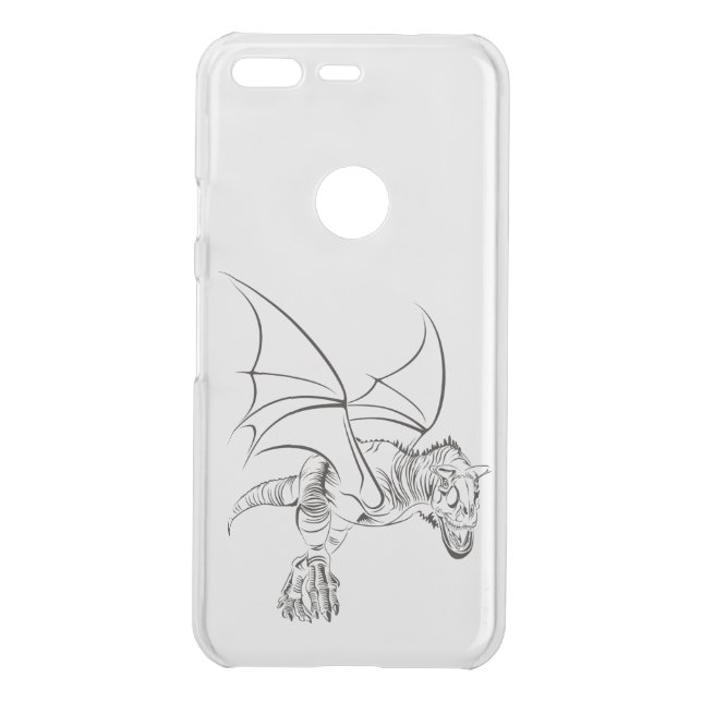 Winged Raptor / Tribal Uncommon Google Pixel Case (Back)