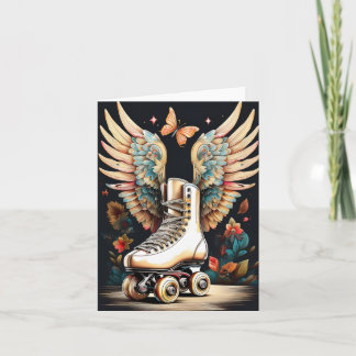 Winged Roller Skate  Card