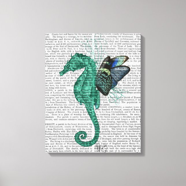 Winged Seahorse Canvas Print (Front)