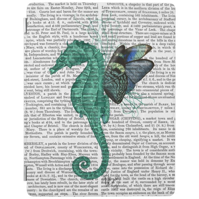 Winged Seahorse iPad Air Cover (Front)