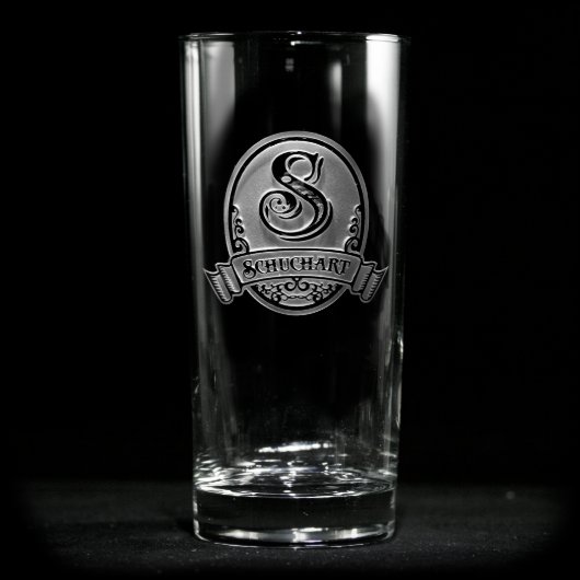 Winged Shield Personalized Cooler Glass (Front)