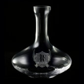 Winged Shield Personalized Decanter Spirits Decanter (Front)