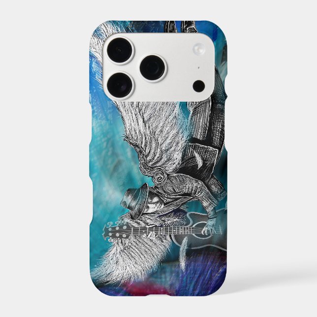 Winged Six String Iphone Case (Back)