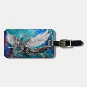 Winged Six String Luggage Tag