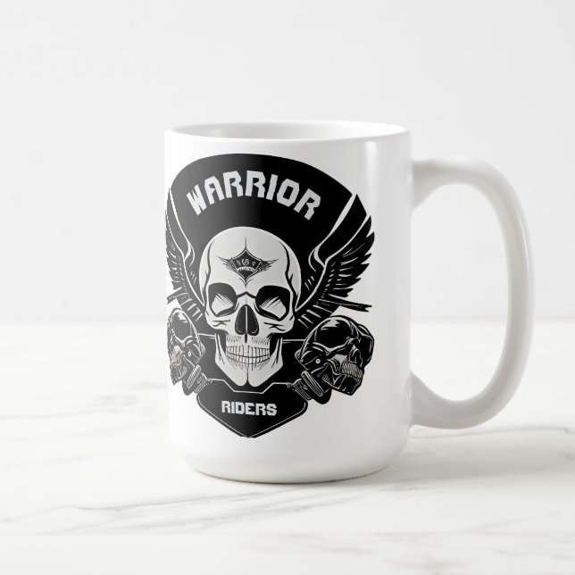 Winged Skull Artwork Coffee Mug (Right)