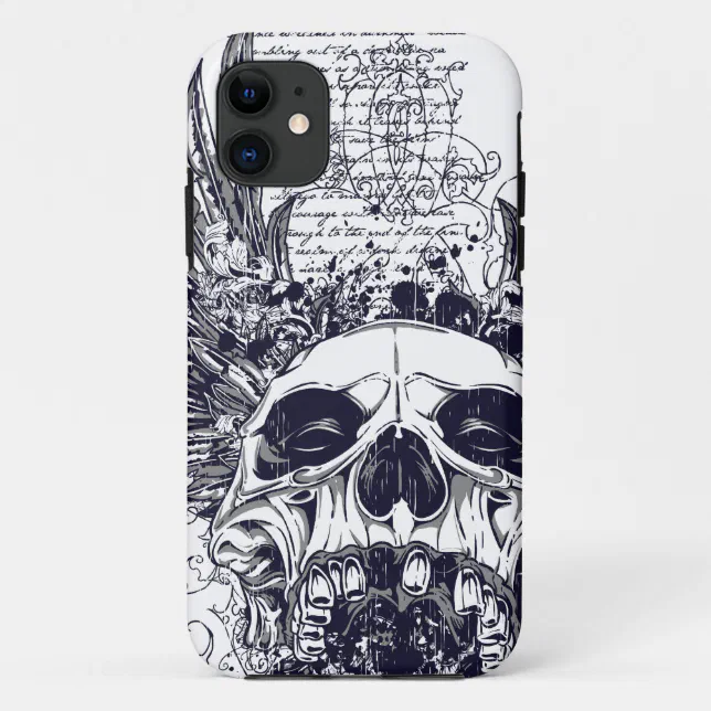 Winged Skull Death Angel iPhone 5 Case Goth Metal | Zazzle