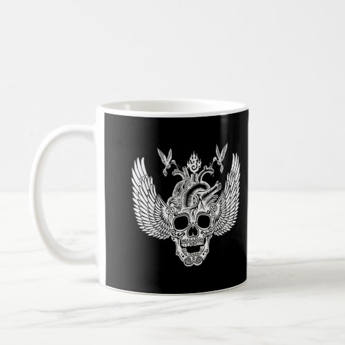 Winged Skull Emek Artman Coffee Mug