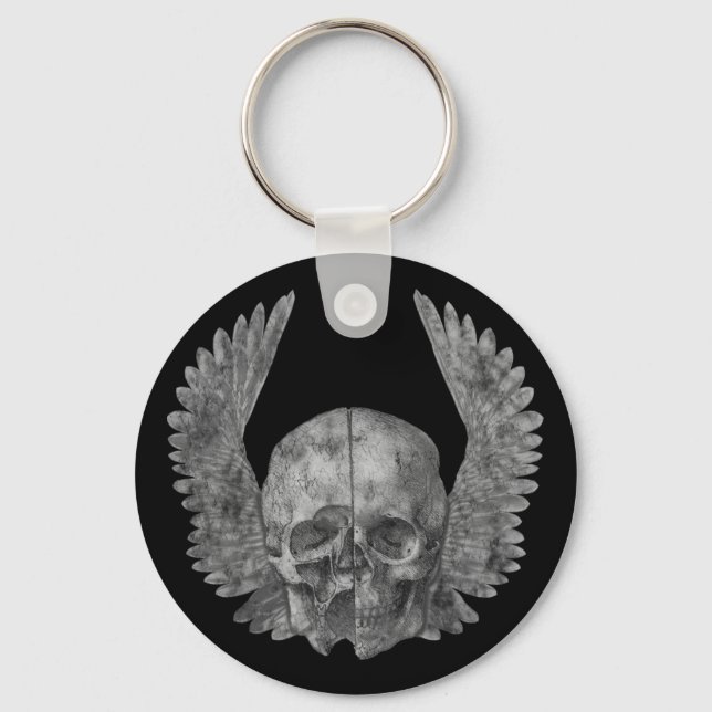Winged Skull Keychain (Front)
