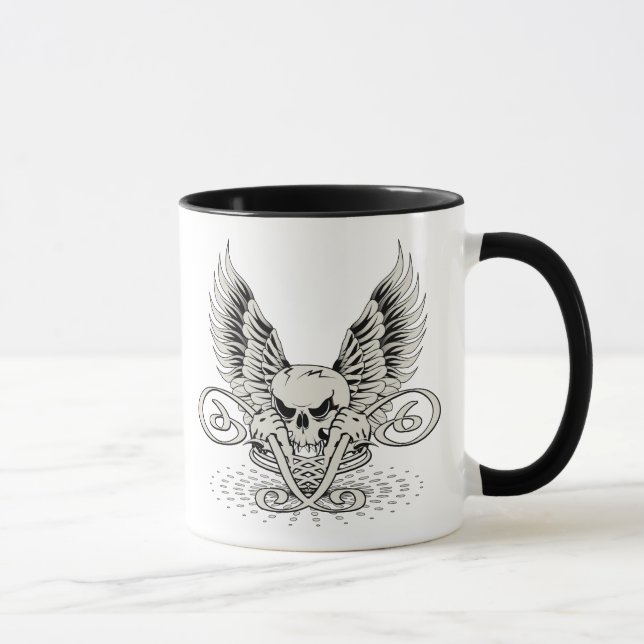 Winged Skull Mug (Right)