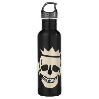Winged Skull, Pirate Stainless Steel Water Bottle