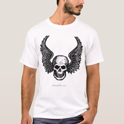 Winged Skull T_shirt