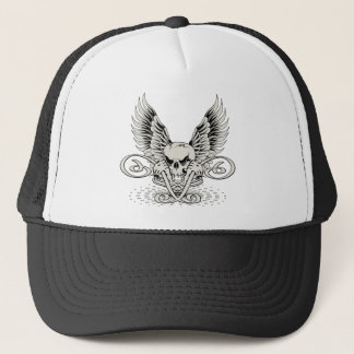 Winged Skull Trucker Hat
