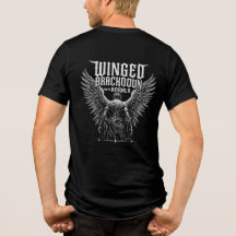 Winged Spirit Gothic Metal Logo | Black and White