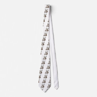 Winged Sprint Car White Colored Tie