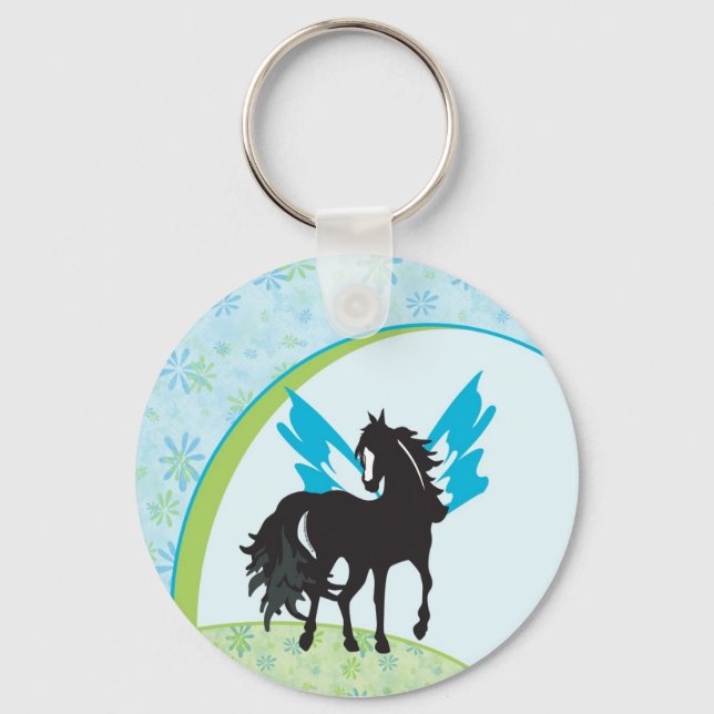 Winged Steed Keychain (Front)