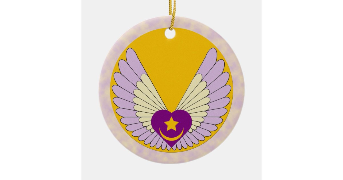 Winged Sufi Heart Ornament | Zazzle