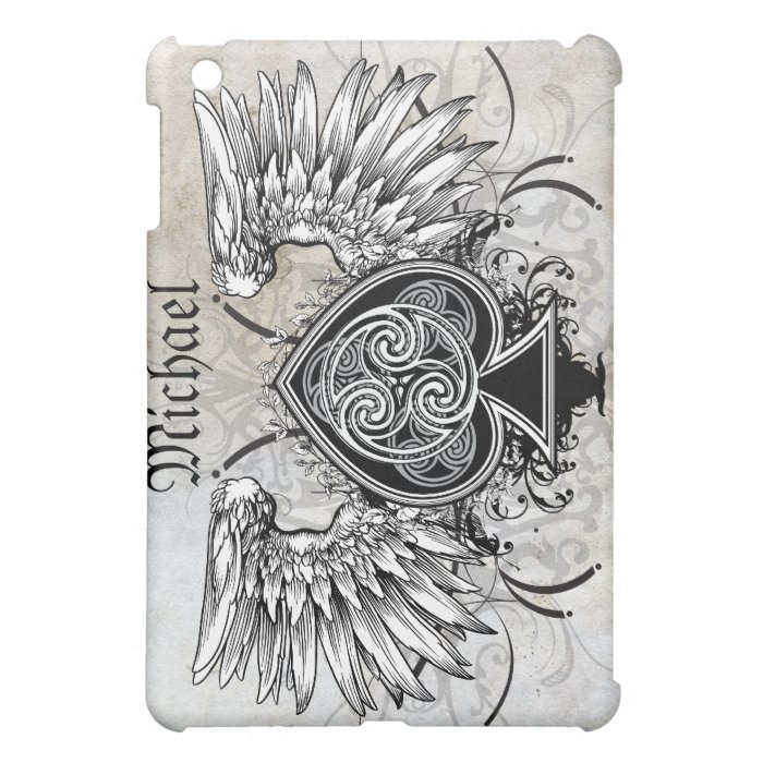 Winged Tattoo Celtic Knot Artistic Case Cover For The iPad Mini