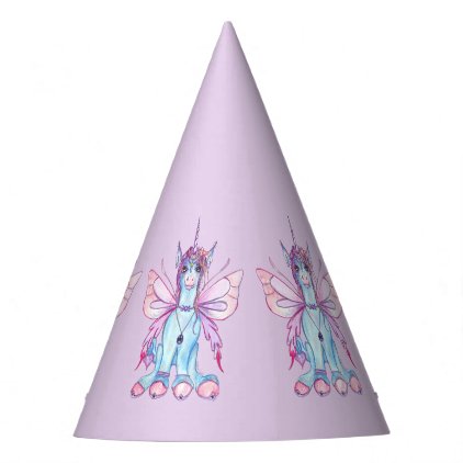 Winged Unicorn Fairy Party Hat