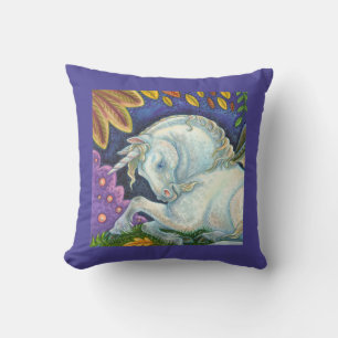 Winged Unicorn Flying Horse Fantasy THROW PILLOW