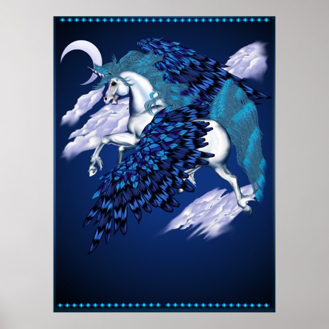Winged Unicorn Poster (Front)