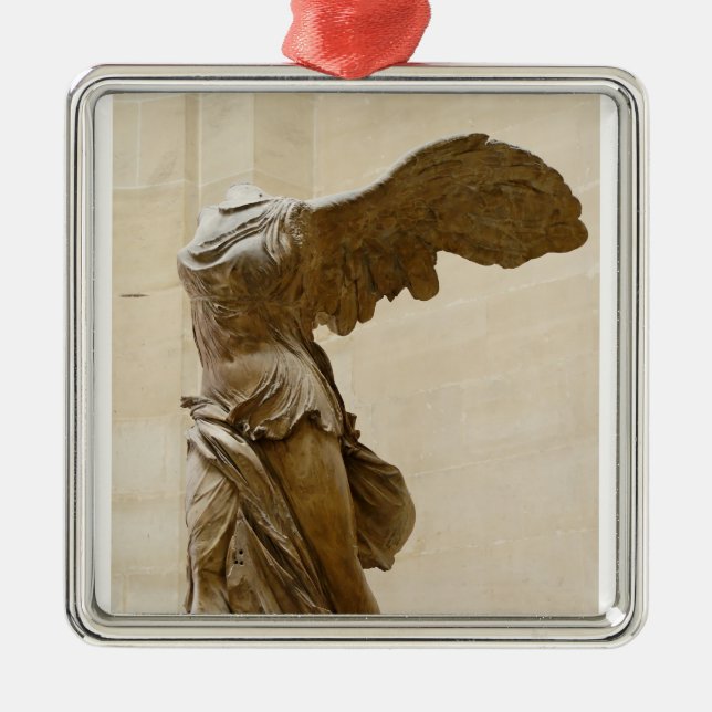 Winged Victory of Samothrace Metal Ornament (Front)