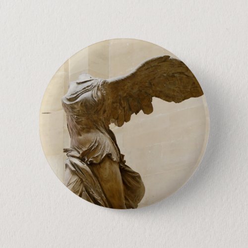 Winged Victory of Samothrace Pinback Button