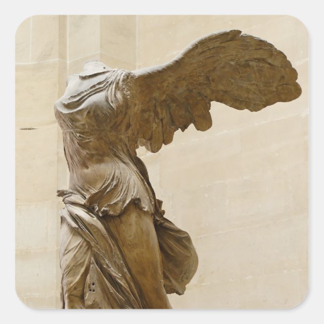 Winged Victory of Samothrace Square Sticker (Front)