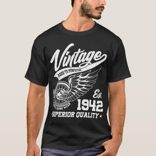Winged Wheel Vintage 1942 Aged To Perfection Super T_Shirt