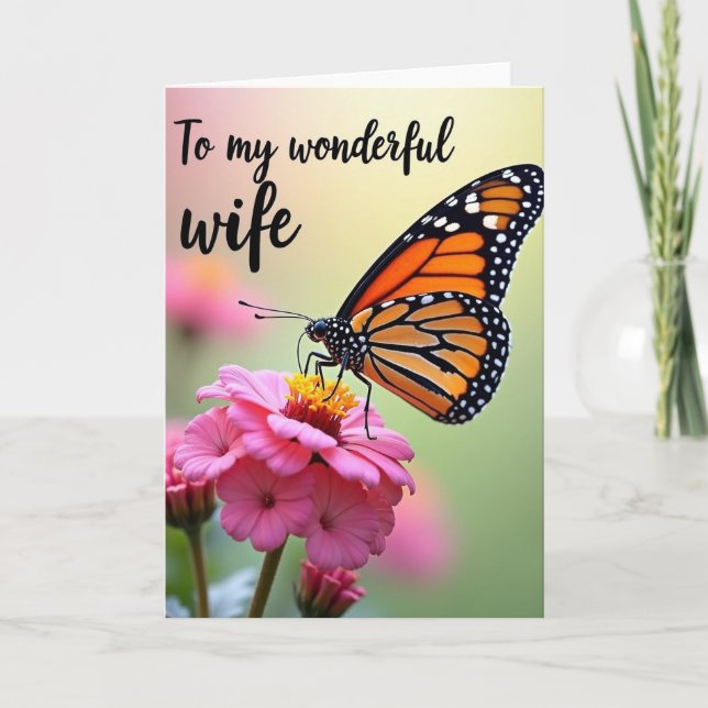 Winged Wife Mothers Day Card (Front)