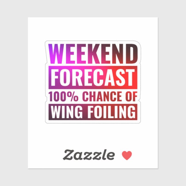 Wingfoiling Foilboarding Wind-powered surfing  Sticker (Sheet)