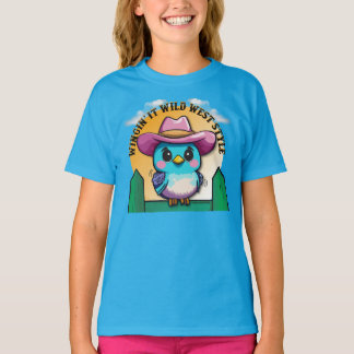 Wingin' It Wild West Style -Cute Bluebird T-Shirt