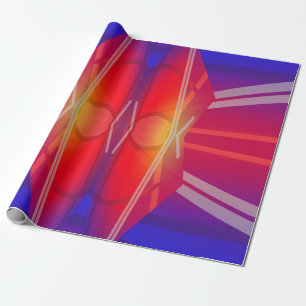 Winging It Neon Layered Wrapping Paper