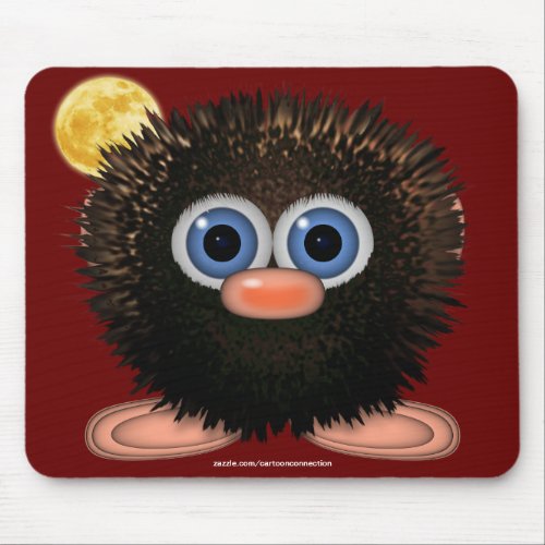 Wingle the Cute Wuzzy Butt  Moon Kids Mousepad