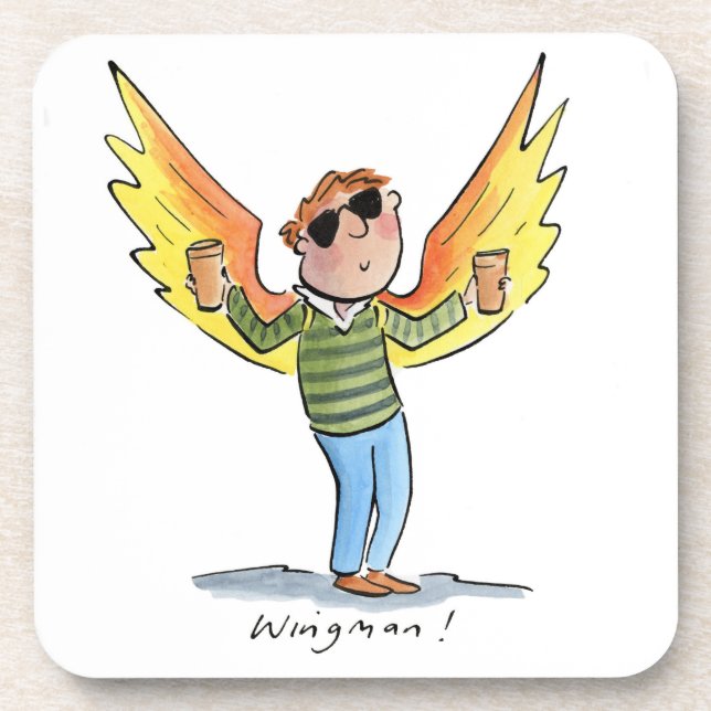 Wingman Beverage Coaster (Front)