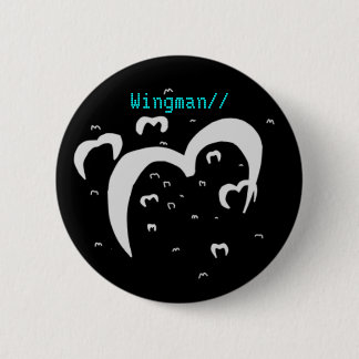 Wingman// Emblem Pinback Button
