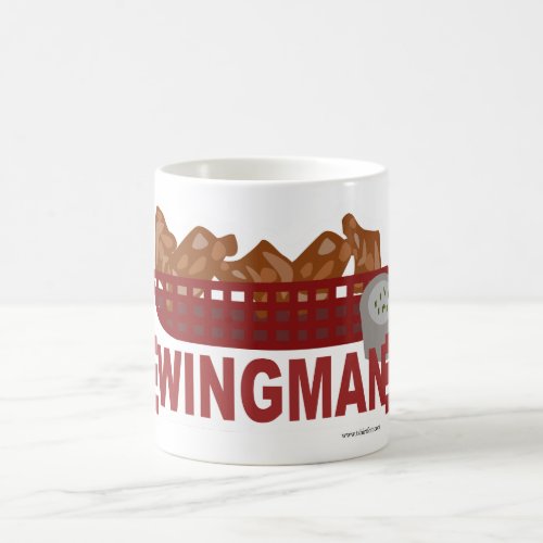 Wingman Military Look Chicken Slogan Coffee Mug