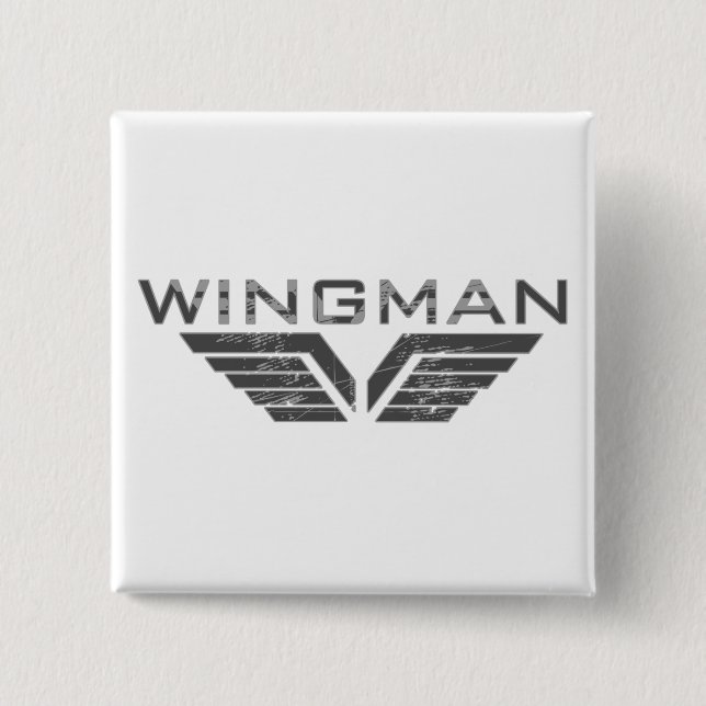 Wingman Pinback Button (Front)
