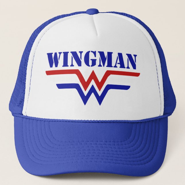 Wingman Single guy party Trucker Hat (Front)