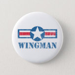 Wingman Vintage Button at Zazzle