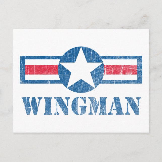 Wingman Vintage Postcard (Front)
