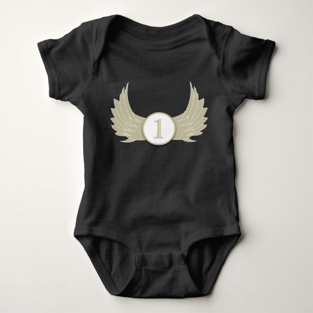 Wings (Age 1) - Baby Jersey Bodysuit Baby Bodysuit (Front)