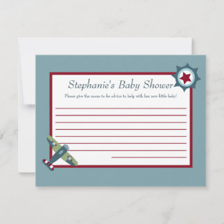 Wings Airplane Advice Card