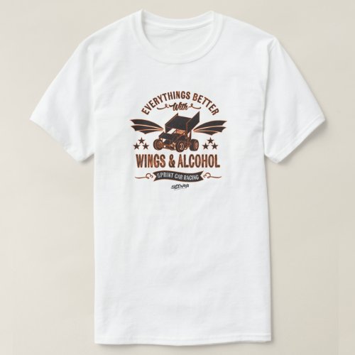 Wings  Alcohol Sprint Car T_Shirt II
