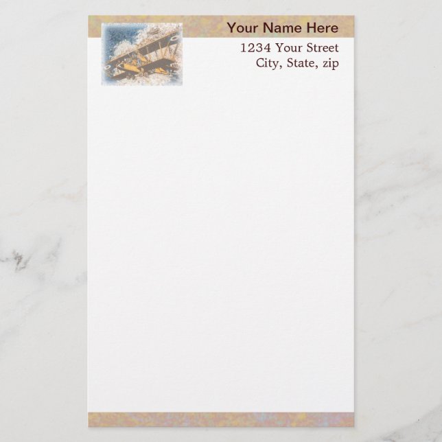 Wings Aloft Father's Day Stationery (Front)
