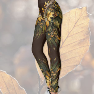 Wings and Sunflowers Leggings
