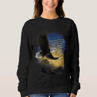 Wings as Eagles Isaiah 4031 Mount Up Christian Bib Sweatshirt