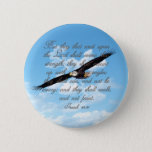 Wings As Eagles, Isaiah 40:31 Christian Bible Pinback Button at Zazzle